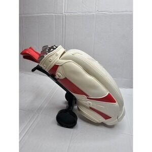 Vintage Golf Bag Home Telephone Corded Rolling Cart Tan Landline Retro ~ No Test